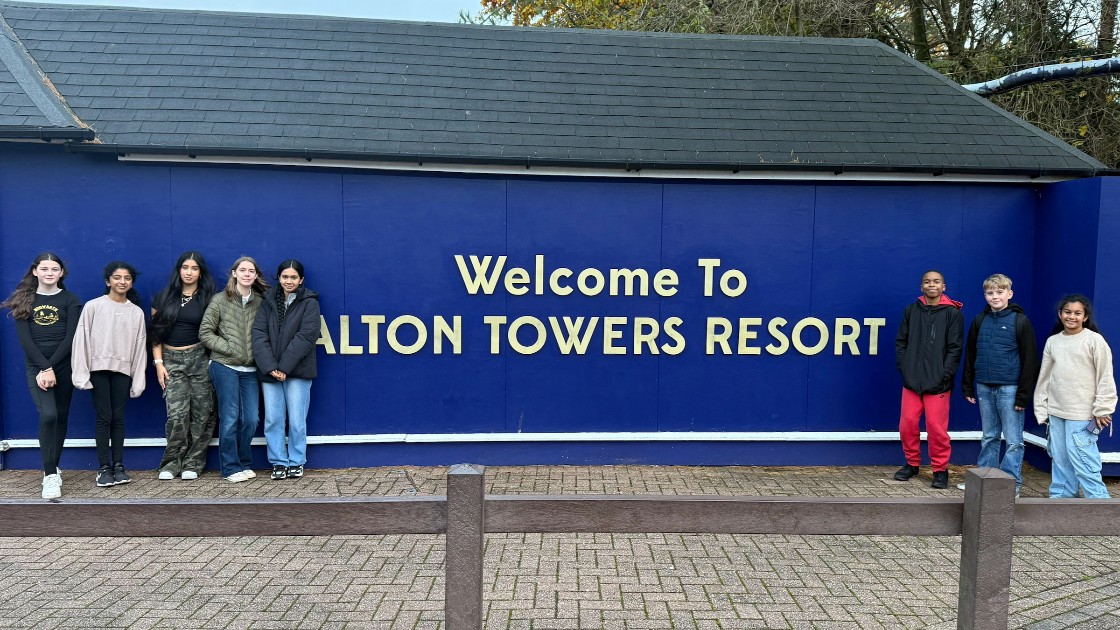 Students on Alton Towers Trip