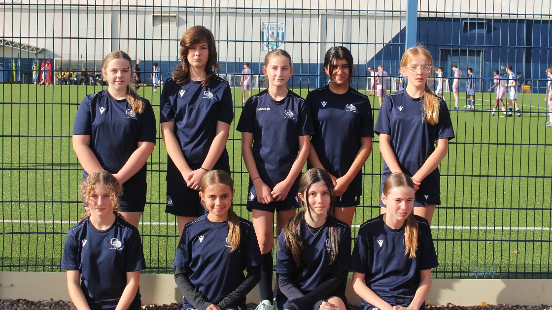 The Year 8 girls' football team
